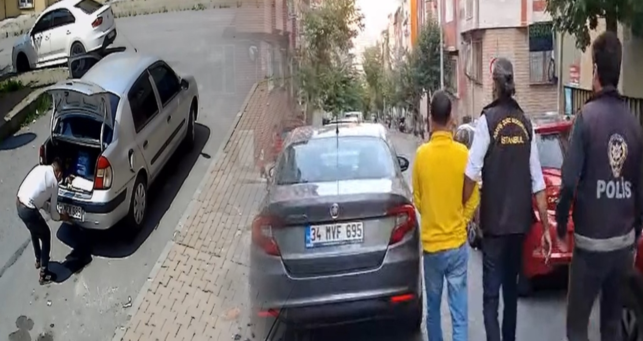 73 yasinda oto hirsizligindan tutuklandi merdivenleri polis yardimiyla indi mw76T9dS