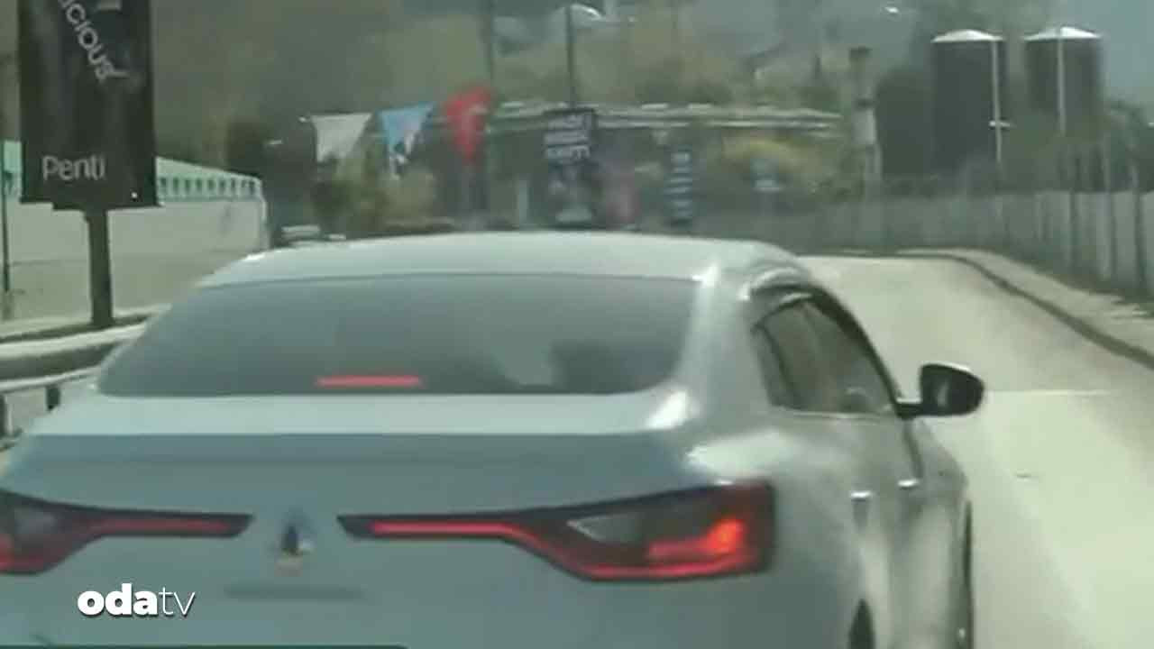 Aracıyla başka bir sürücünün önünü kesmeye çalışan kişi yakalandı