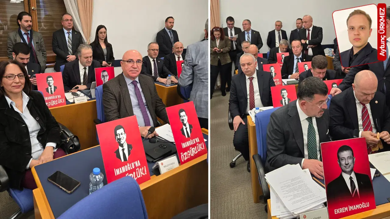 CHP halkın seçim sandığını komisyona getirdi: İmamoğlu pankartları Meclis’te!