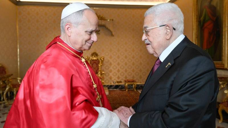 filistin devlet baskani abbas vatikanda papa 14 leo ile gorustu IGOwv22V.jpg