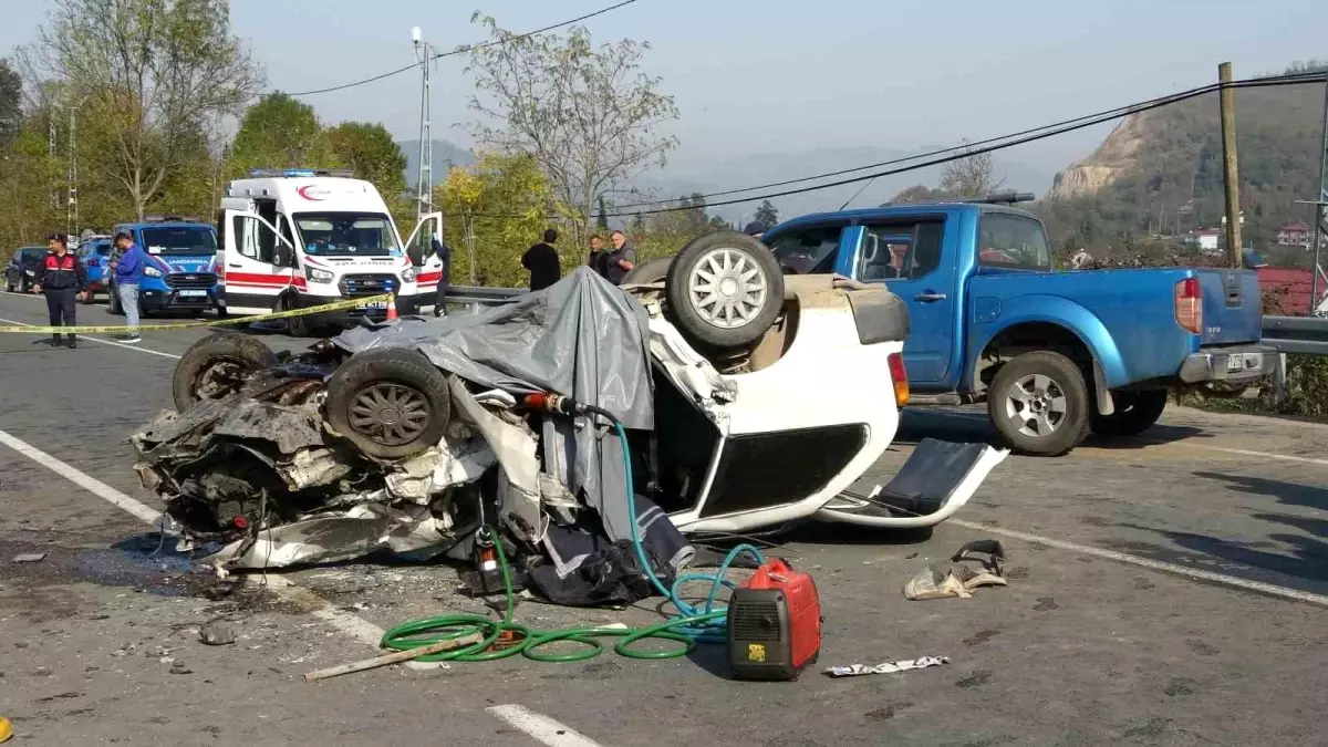 Ordu’da Trafik Kazası: 1 Ölü, 2 Yaralı