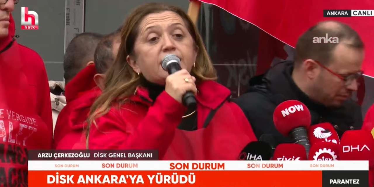 Son dakika | DİSK asgari ücret için Ankara’ya yürüdü