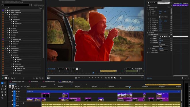 Adobe Premiere, yapay zeka destekli nesne maskesiyle güncellendi