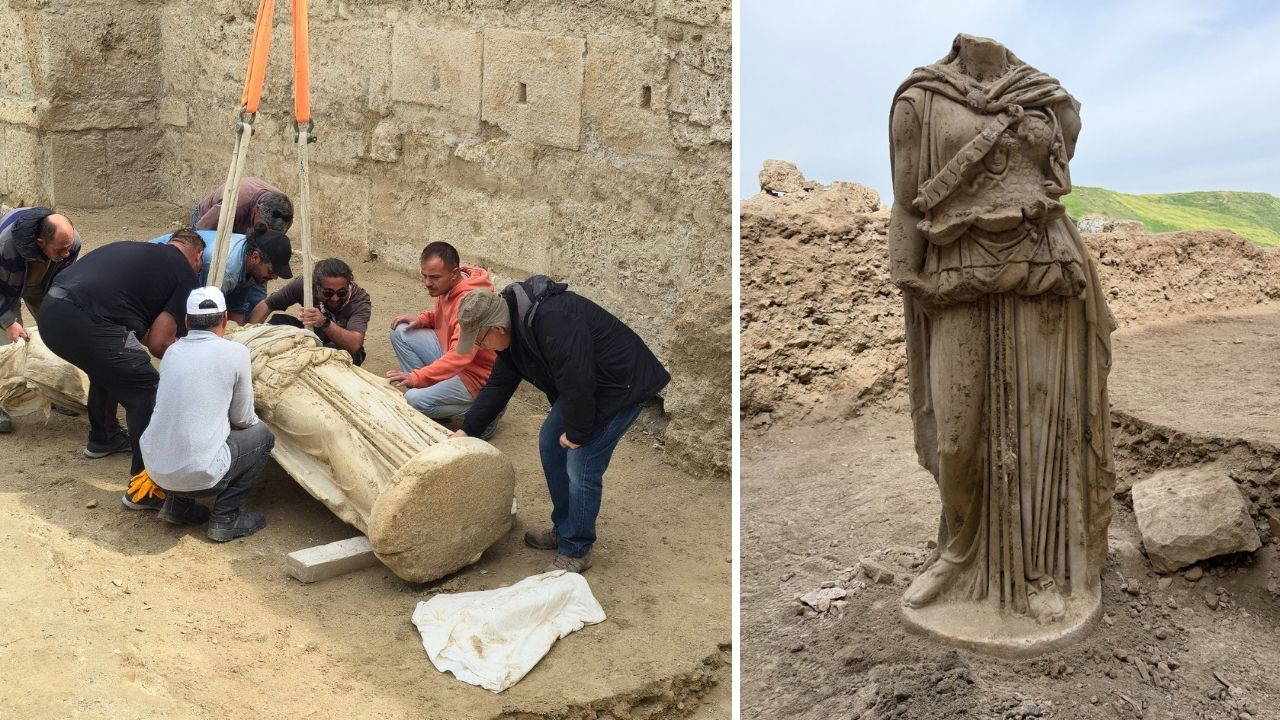 Laodikeia Antik Kenti’nde 2 Bin Yıllık Athena Heykeli Keşfedildi!